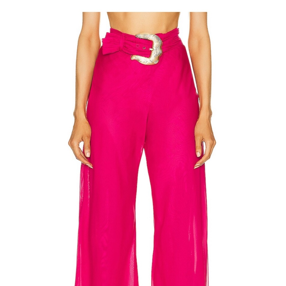 Cult Gaia Vibrant Pink Wide Leg Pants